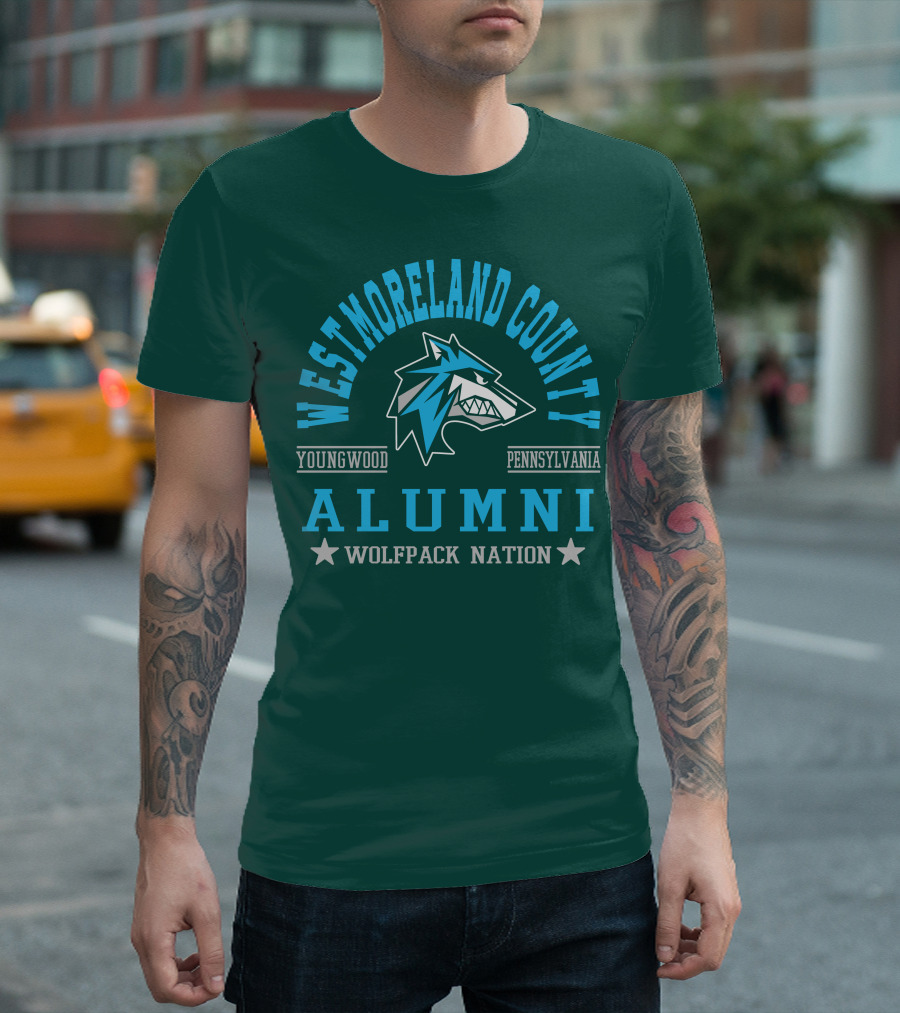 Westmoreland County Youngwood Pennsylvania Alumni Wolfpack Nation T-Shirt