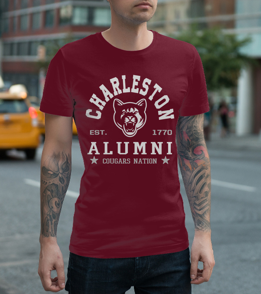 Charleston Alumni Cougars Nation Est. 1770 T-Shirt
