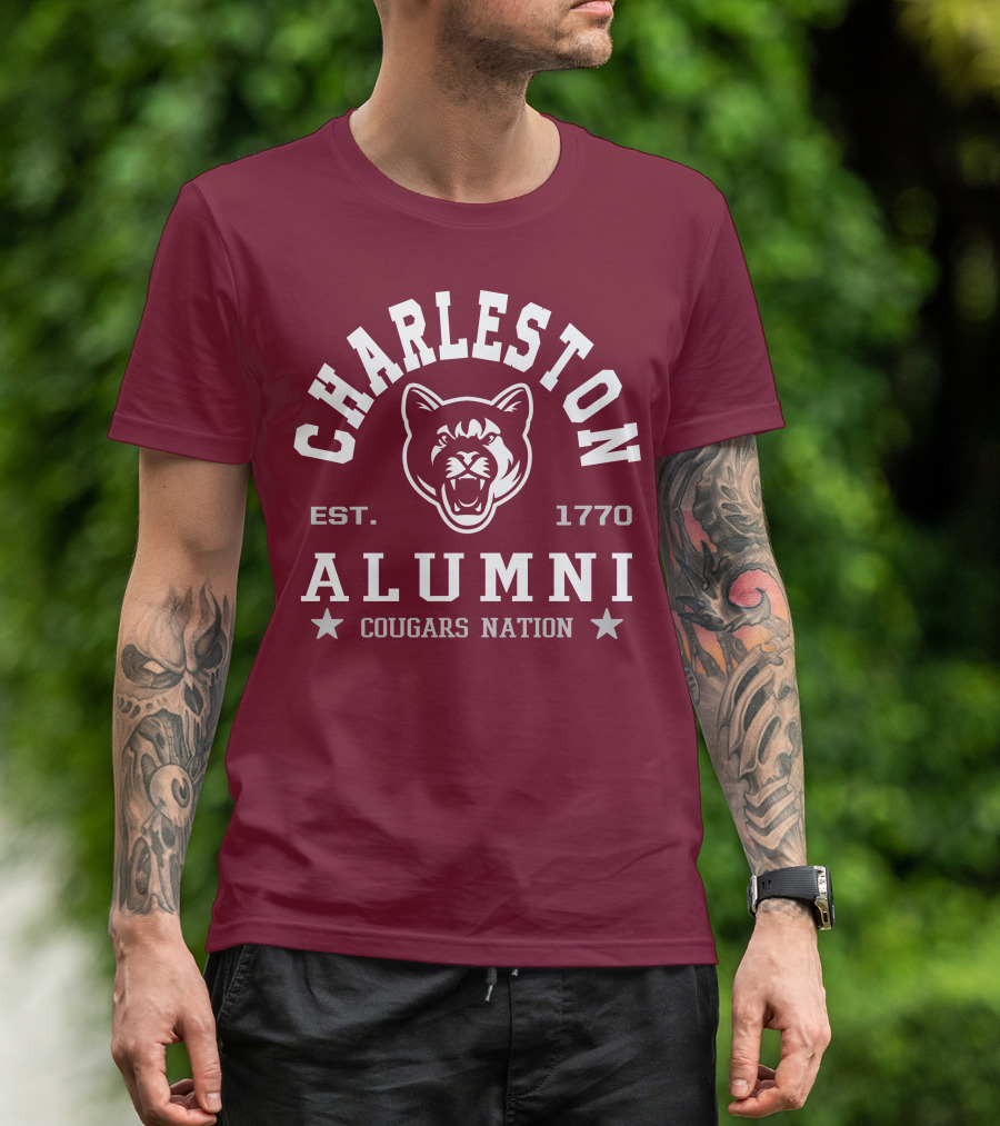 Charleston Alumni Cougars Nation Est. 1770 T-Shirt