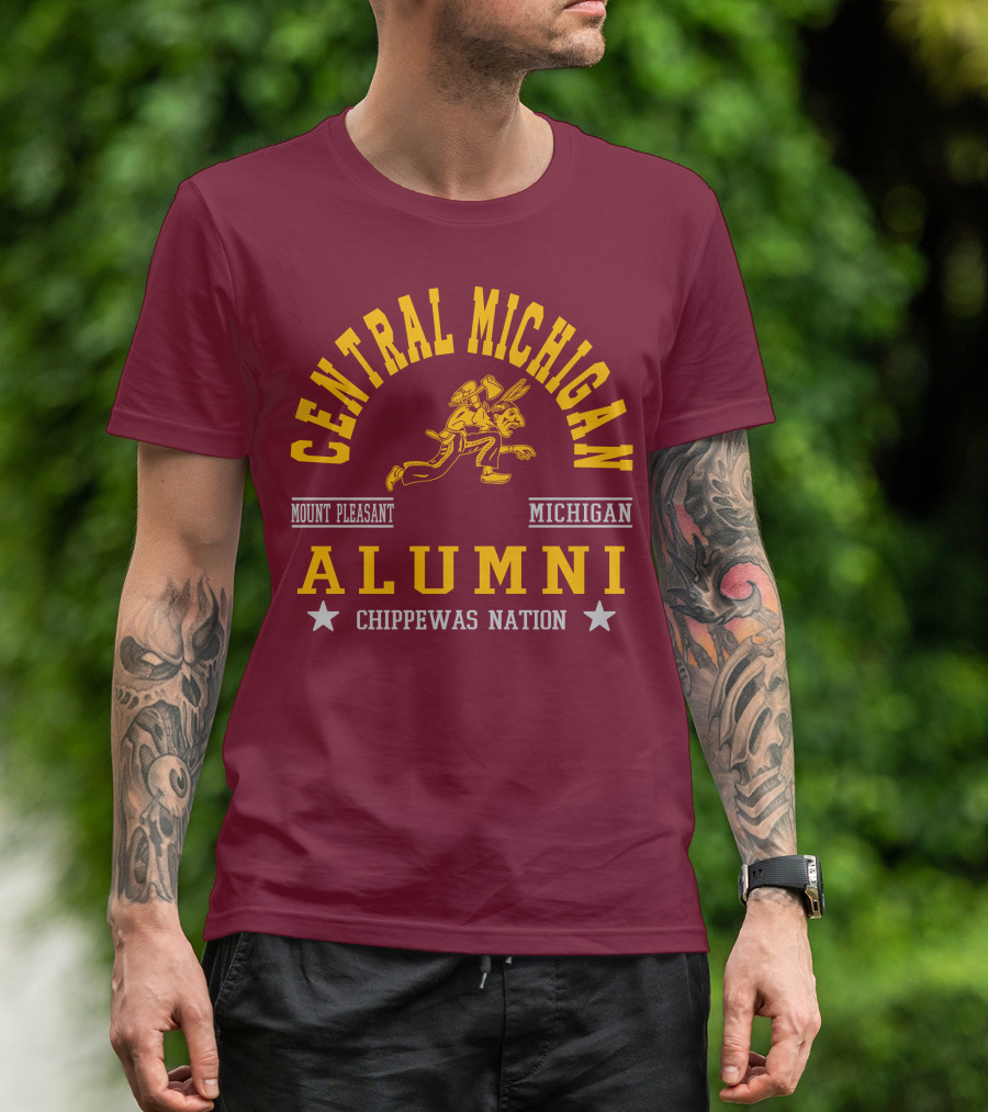 Central Michigan Alumni Mount Pleasant Chippewas Nation T-Shirt