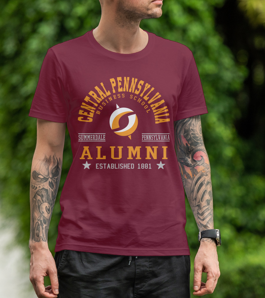 Central Pennsylvania Business School Alumni Summerdale Pennsylvania Established 1881 T-Shirt