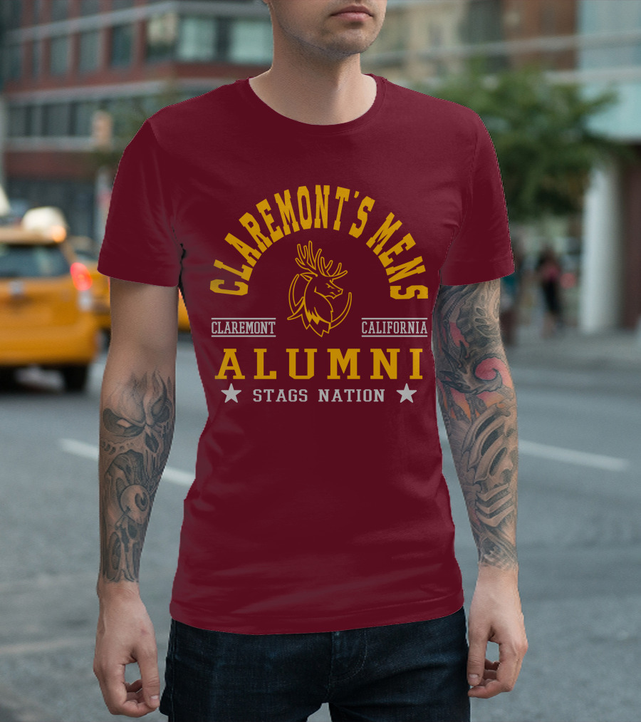 Claremont's Mens California Alumni Stags Nation T-Shirt