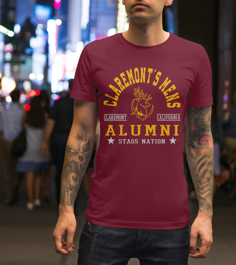 Claremont's Mens California Alumni Stags Nation T-Shirt