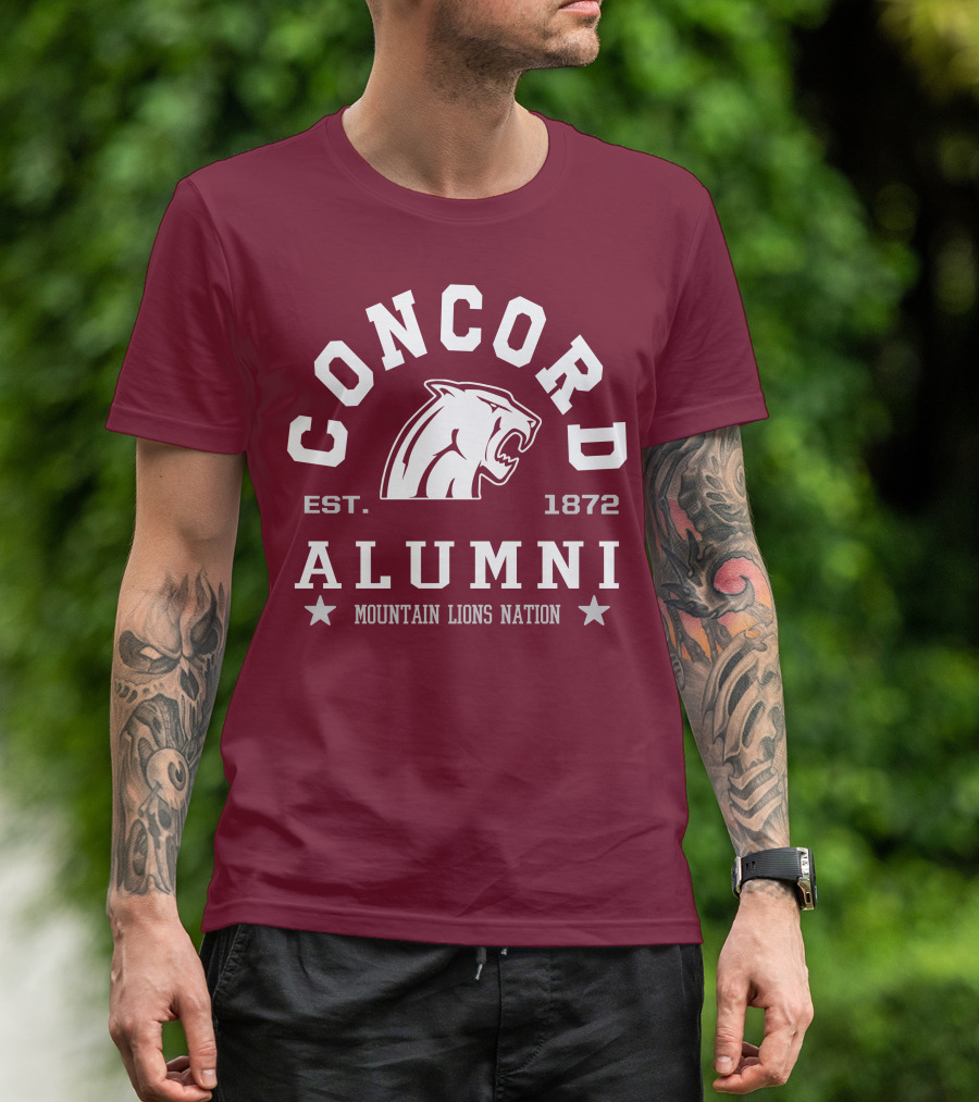 Concord Alumni Mountain Lions Nation Est. 1872 T-Shirt