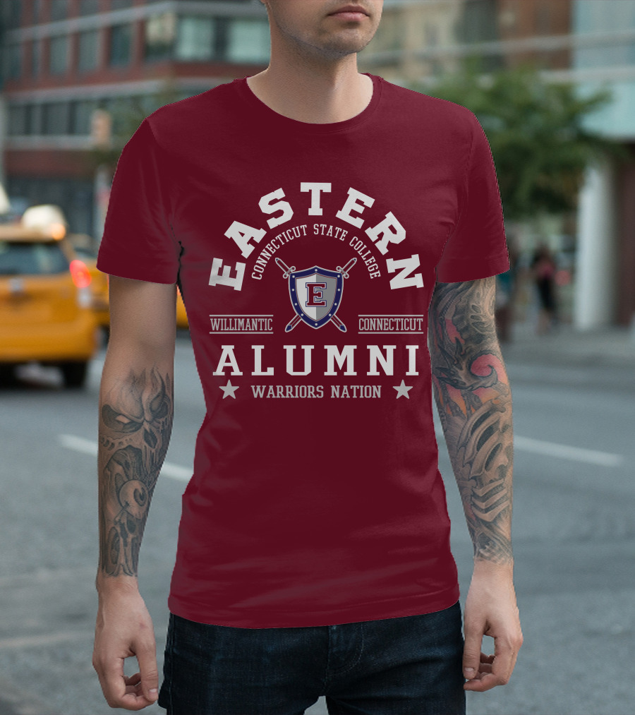 Eastern Connecticut State College Alumni Warriors Nation Willimantic Connecticut T-Shirt