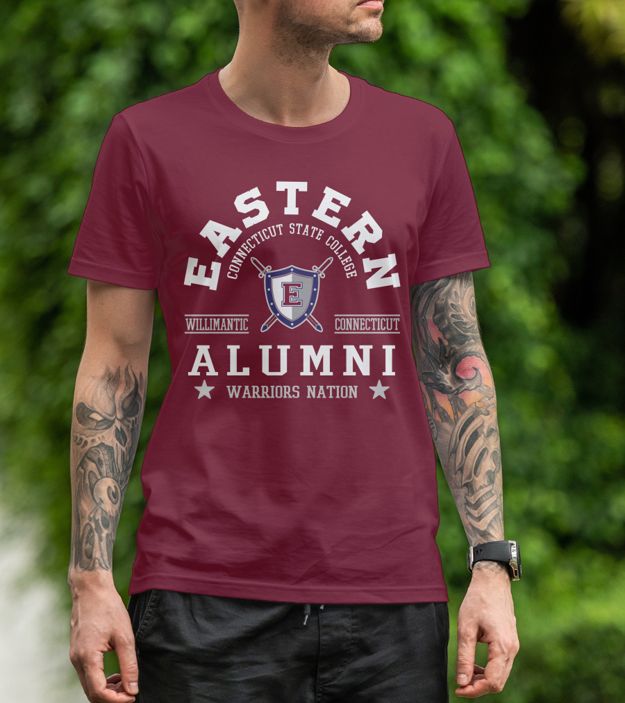 Eastern Connecticut State College Alumni Warriors Nation Willimantic Connecticut T-Shirt