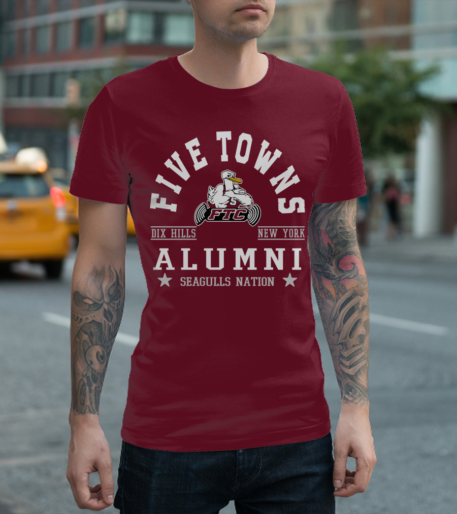 Five Towns College FTC Dix Hills New York Alumni Seagulls Nation T-Shirt