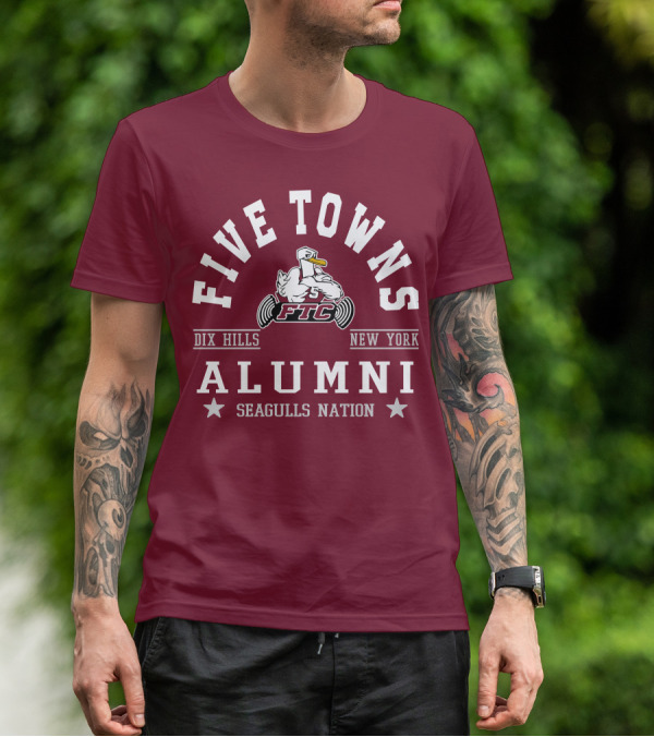 Five Towns College FTC Dix Hills New York Alumni Seagulls Nation T-Shirt