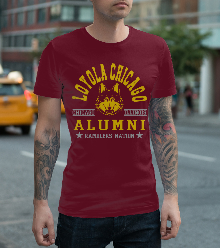 Loyola Chicago Illinois Alumni Ramblers Nation T-Shirt