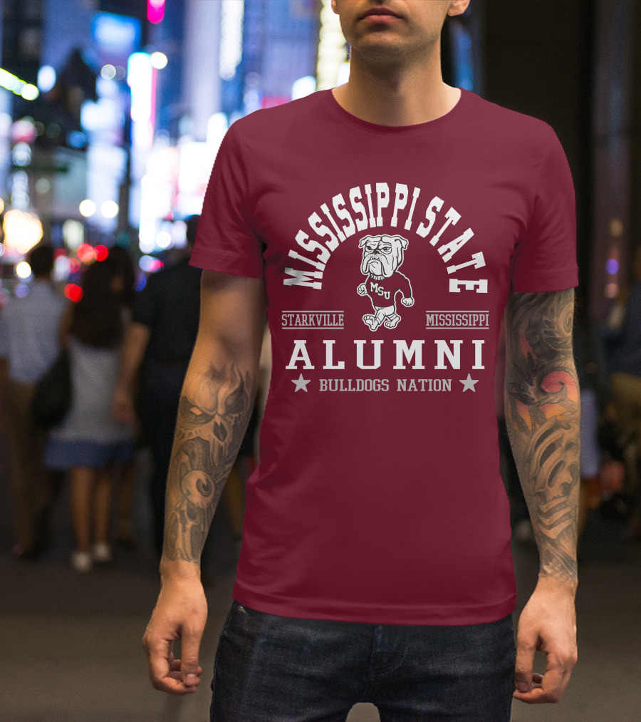 Mississippi State University Alumni Bulldogs Nation Starkville Mississippi T-Shirt