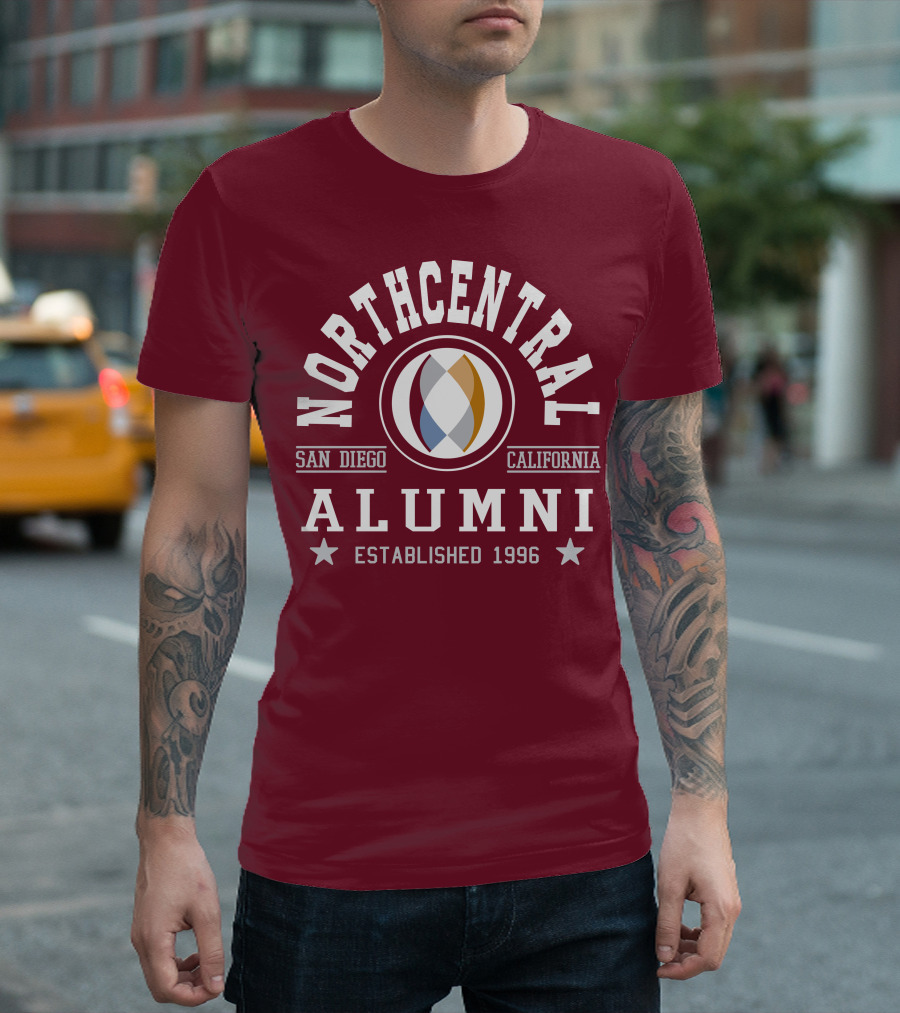 Northcentral Alumni San Diego California Established 1996 T-Shirt