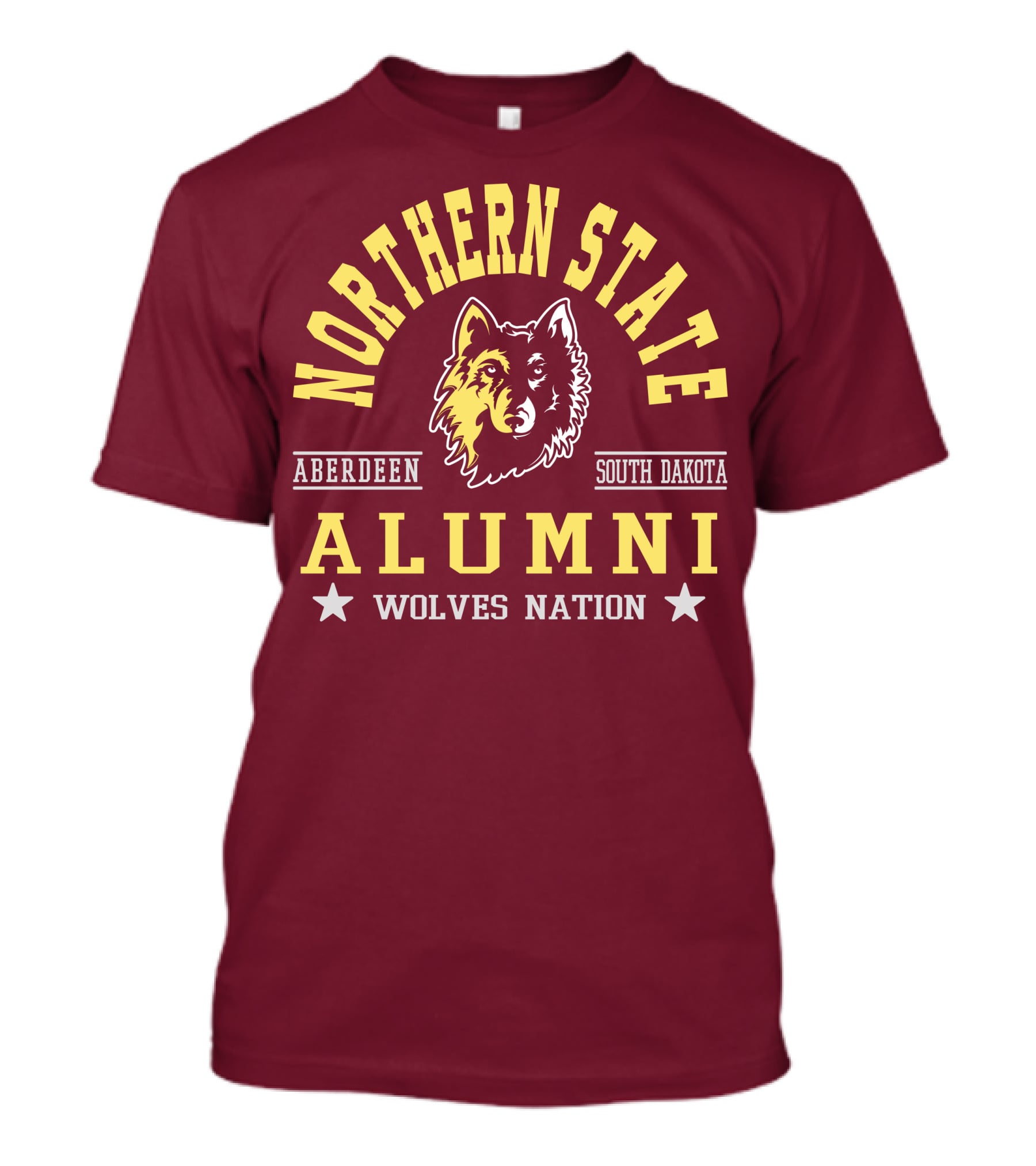 Northern State Alumni Wolves Nation Aberdeen South Dakota T-Shirt