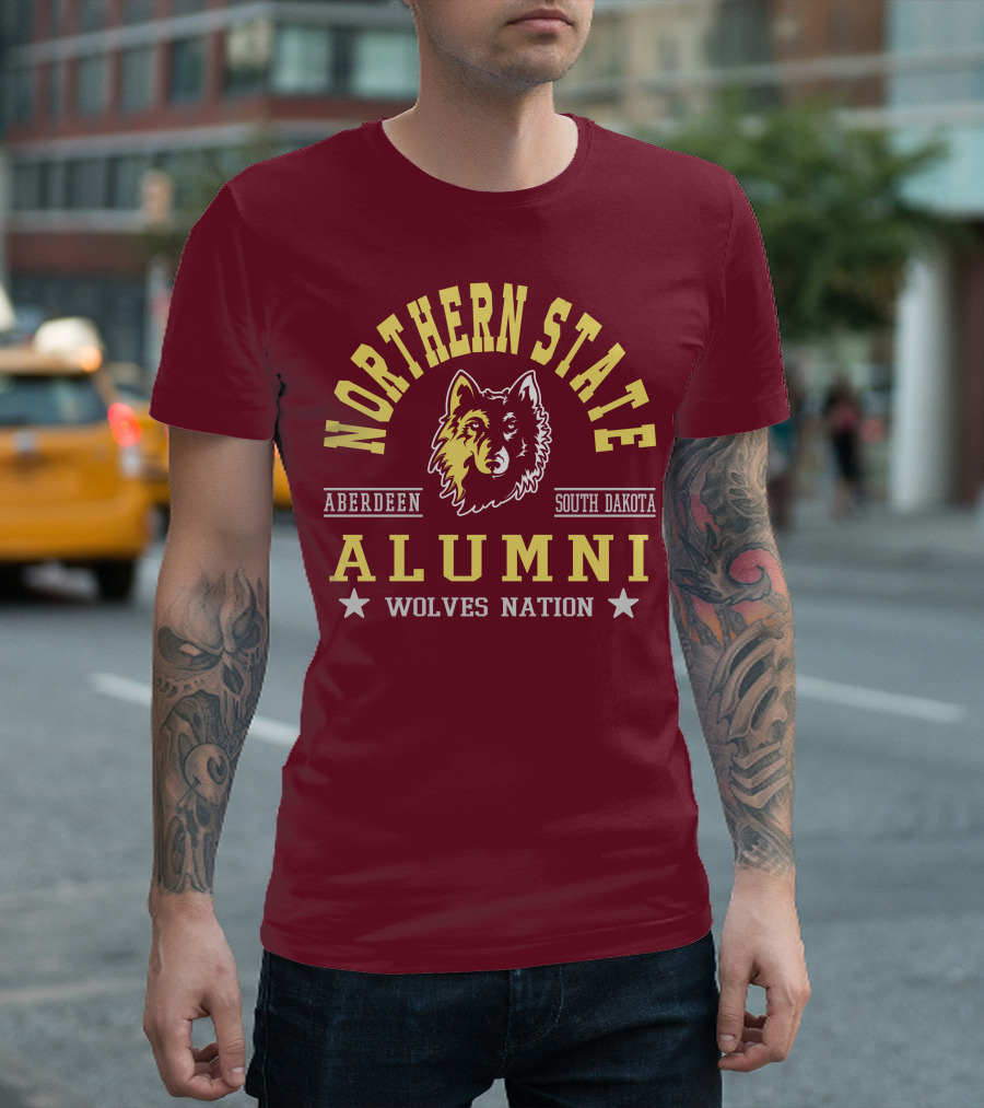Northern State Alumni Wolves Nation Aberdeen South Dakota T-Shirt