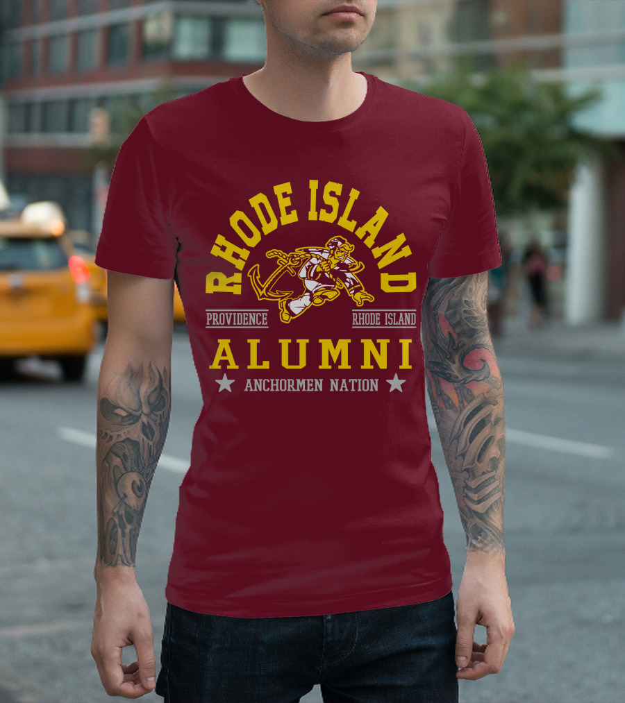 Rhode Island Alumni Providence Anchormen Nation T-Shirt