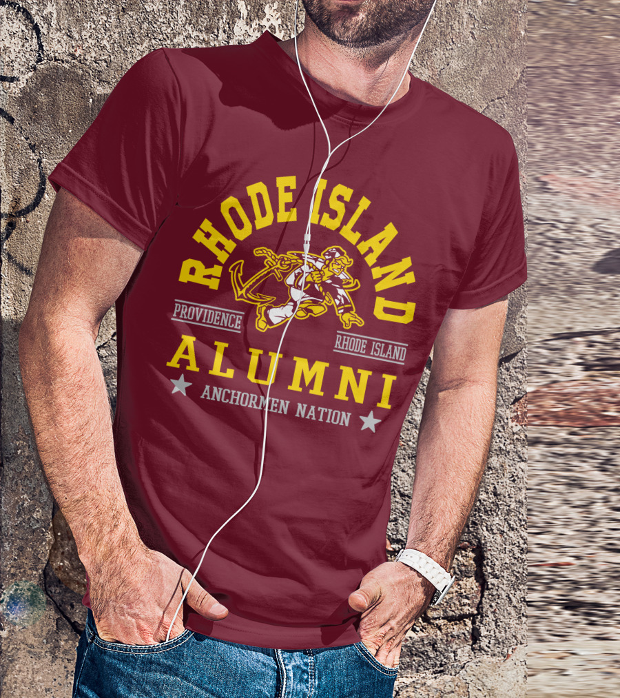 Rhode Island Alumni Providence Anchormen Nation T-Shirt