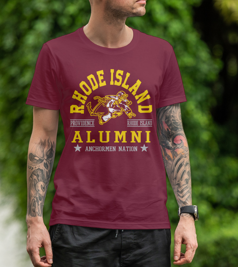 Rhode Island Alumni Providence Anchormen Nation T-Shirt