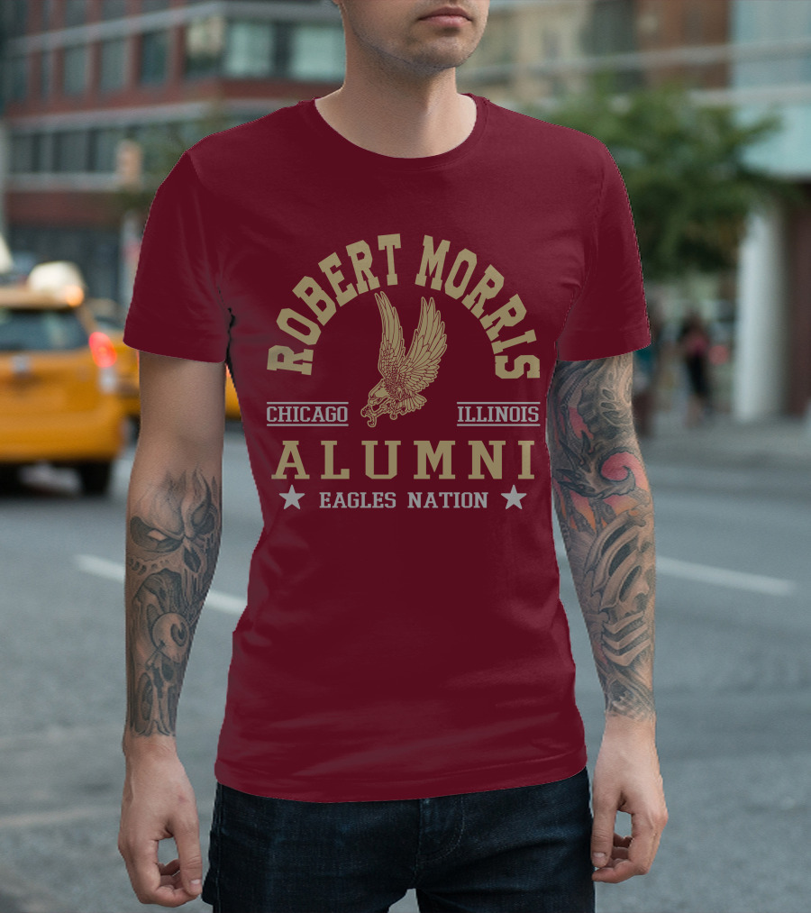 Robert Morris Chicago Illinois Alumni Eagles Nation T-Shirt