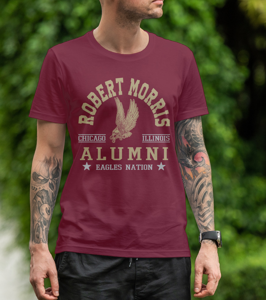 Robert Morris Chicago Illinois Alumni Eagles Nation T-Shirt