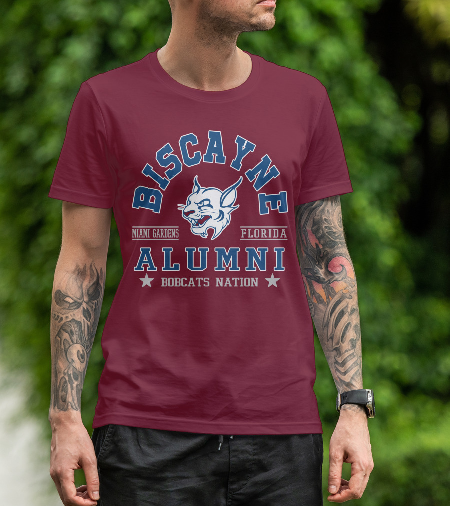 Biscayne College Alumni Bobcats Nation Miami Gardens Florida T-Shirt