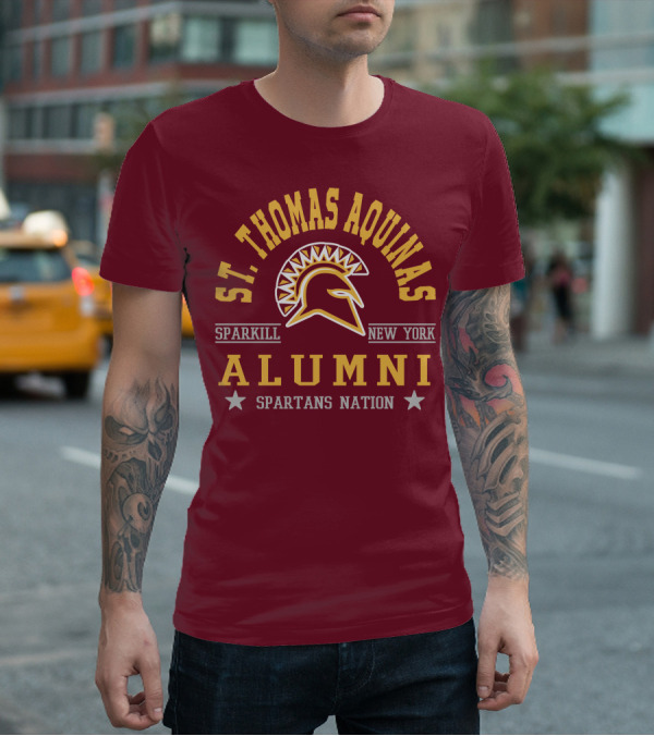 St Thomas Aquinas Sparkill New York Spartans Nation Alumni T-Shirt