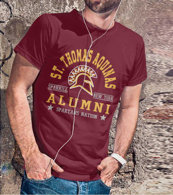 St Thomas Aquinas Sparkill New York Spartans Nation Alumni T-Shirt