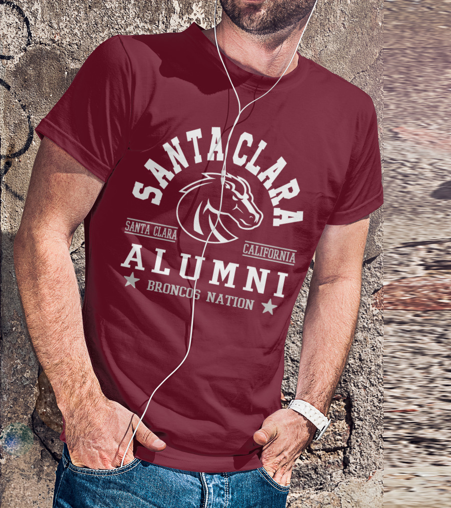Santa Clara Alumni California Broncos Nation T-Shirt