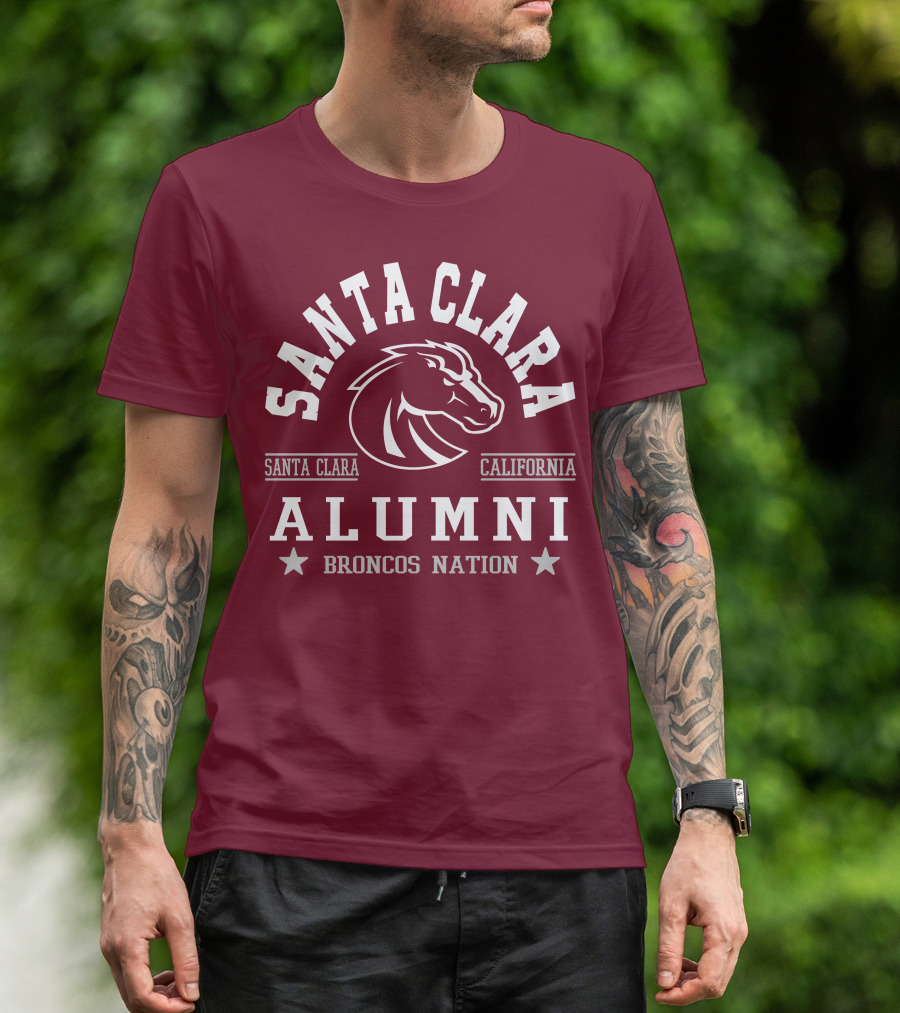 Santa Clara Alumni California Broncos Nation T-Shirt