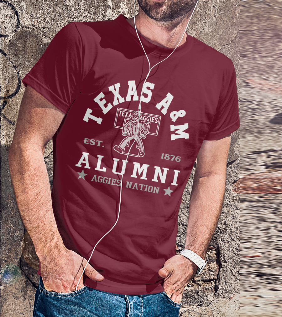 TEXAS A&M ALUMNI AGGIES NATION EST. 1876 T-Shirt