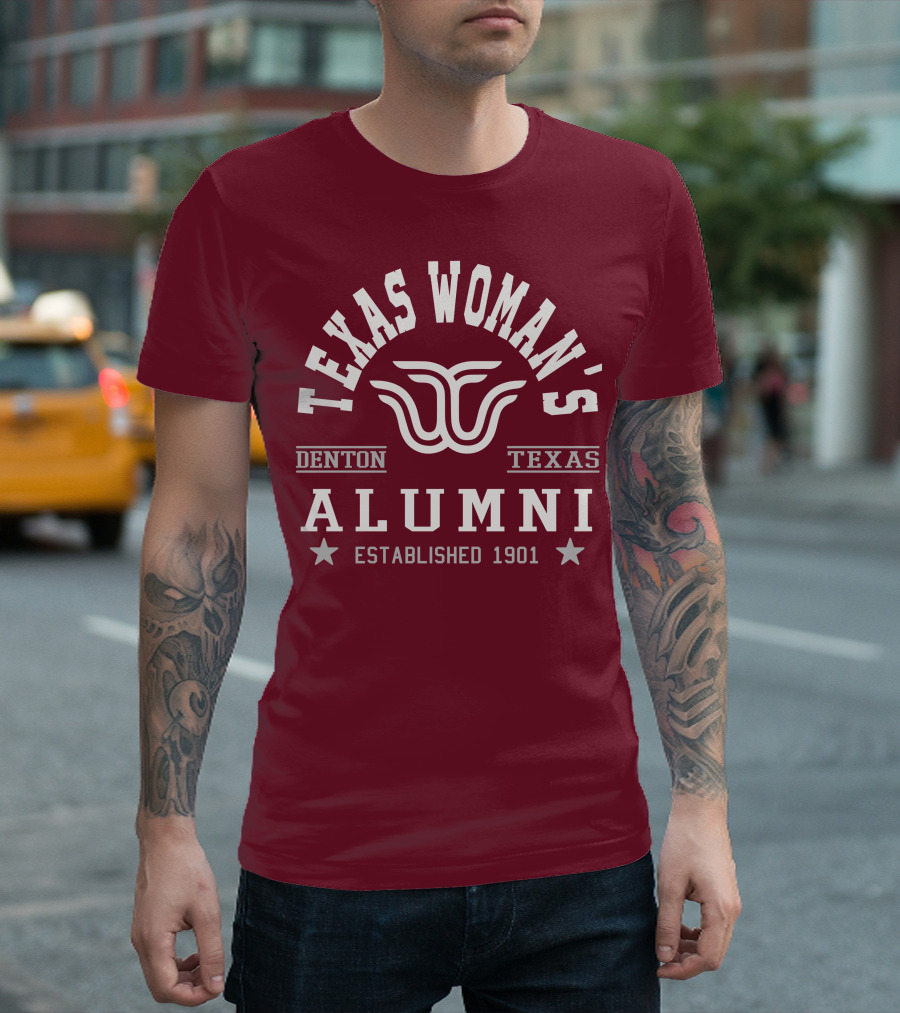 Texas Woman's University Alumni Denton Texas Established 1901 T-Shirt