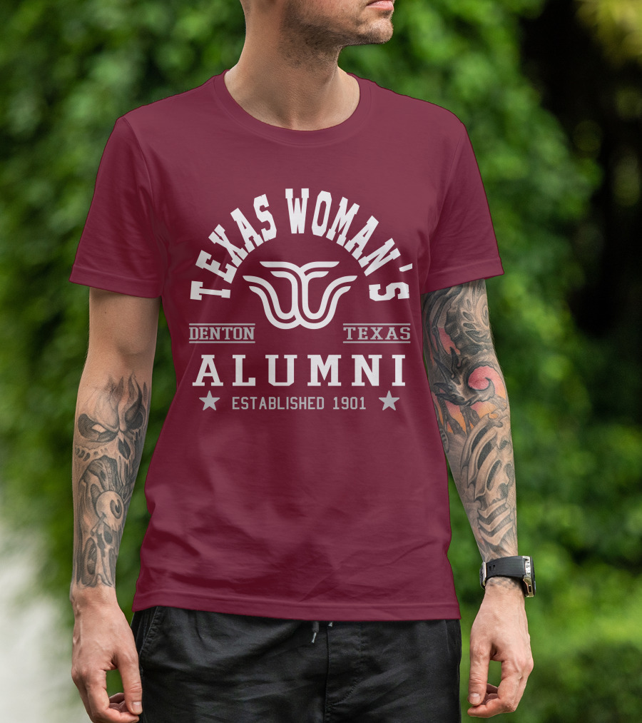 Texas Woman's University Alumni Denton Texas Established 1901 T-Shirt