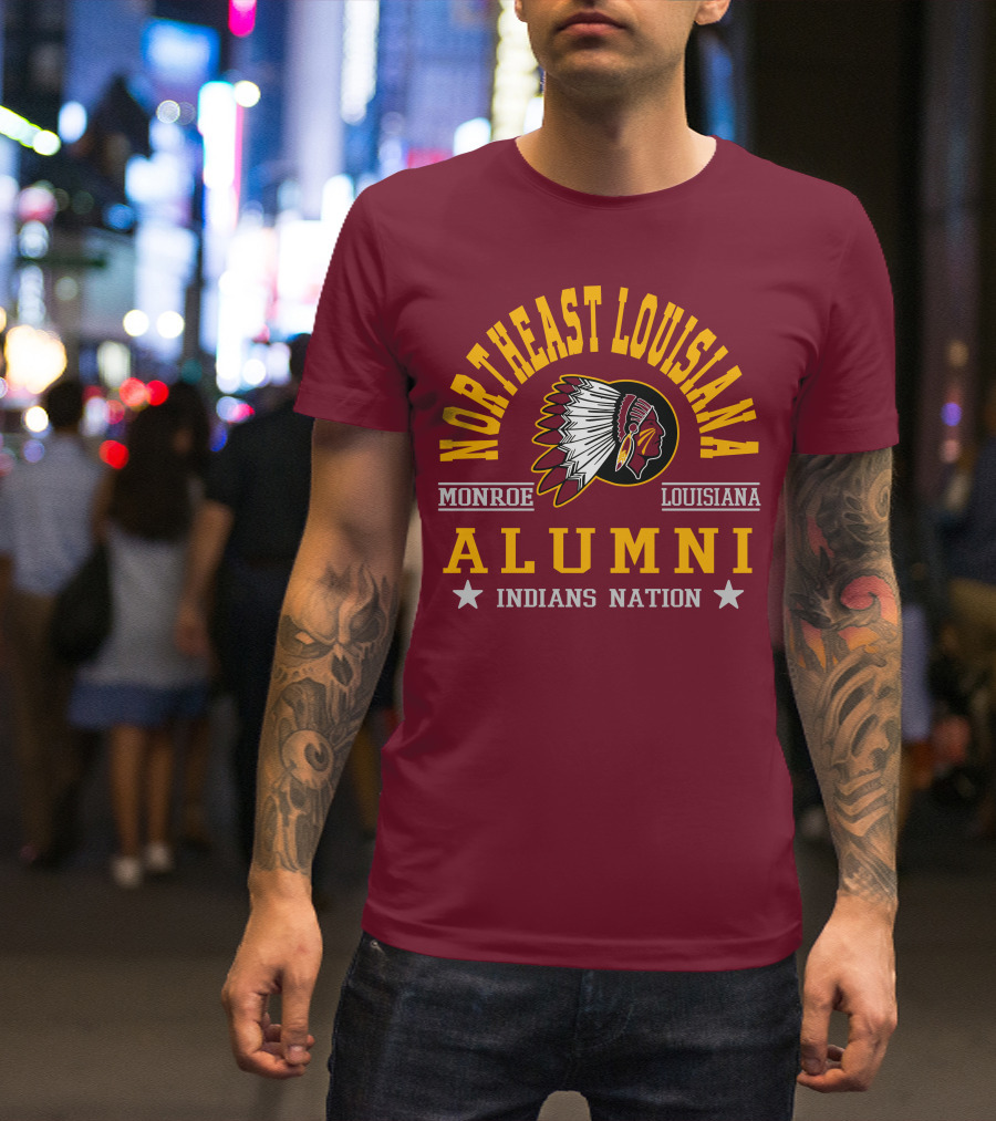 Northeast Louisiana Monroe Alumni Indians Nation T-Shirt