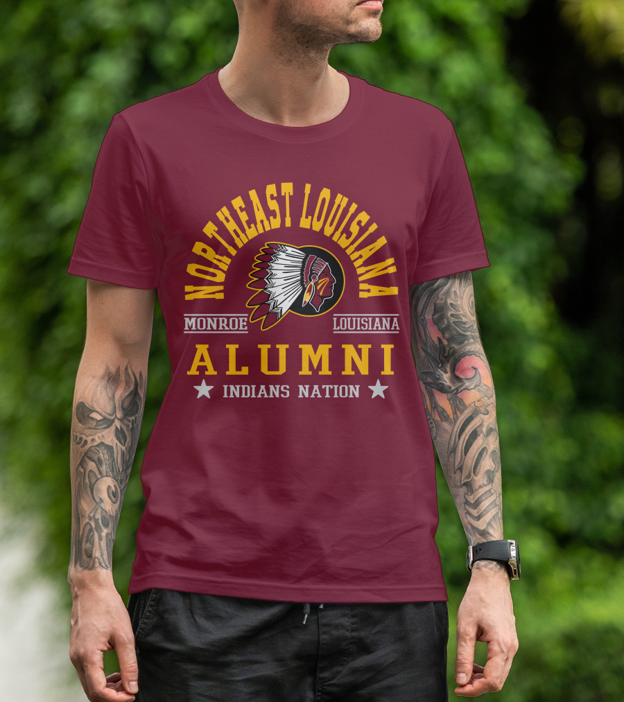 Northeast Louisiana Monroe Alumni Indians Nation T-Shirt