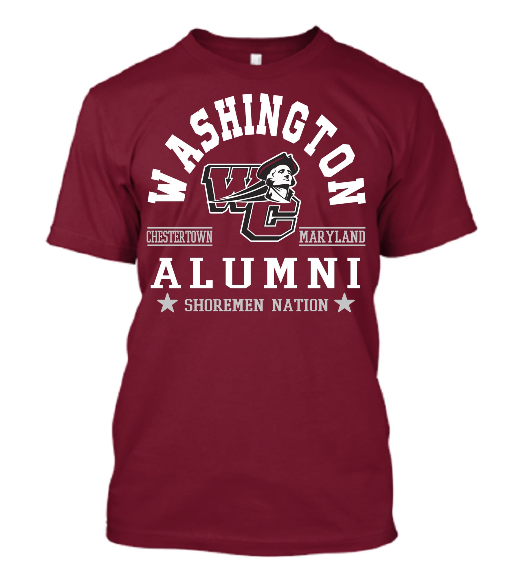 Washington College Alumni Shoremen Nation Chestertown Maryland WC T-Shirt