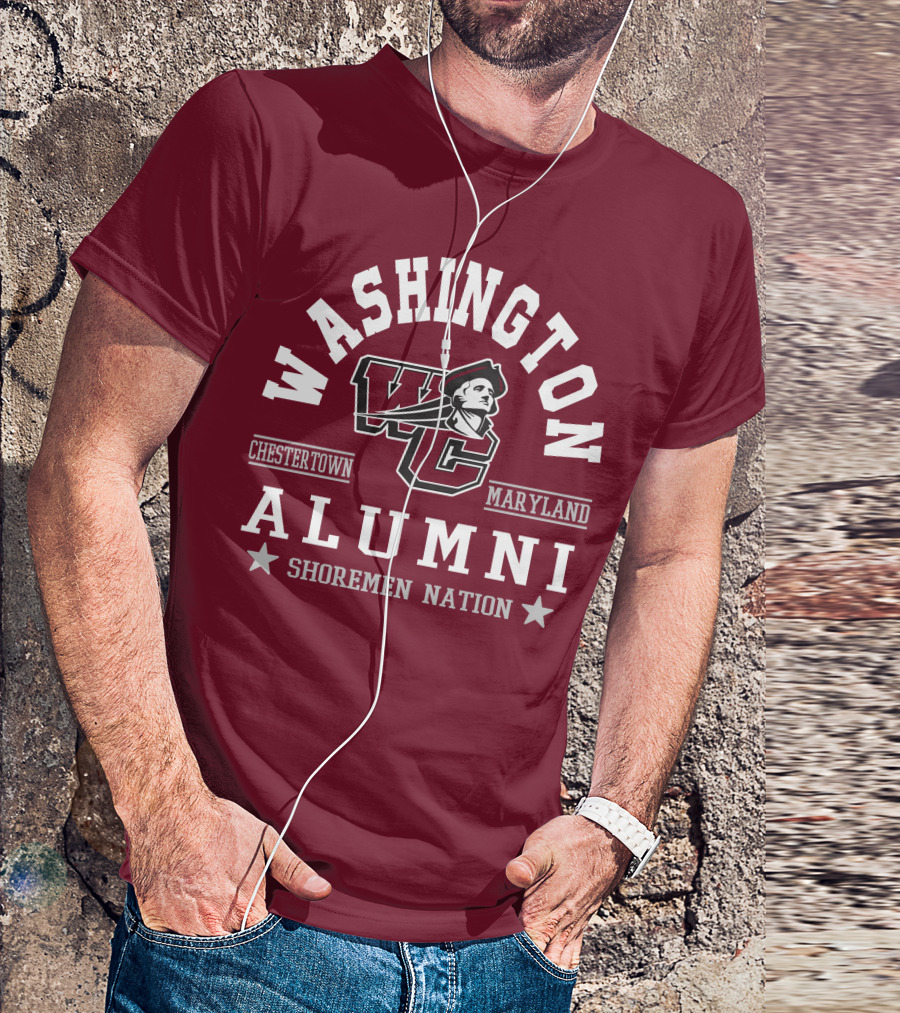 Washington College Alumni Shoremen Nation Chestertown Maryland WC T-Shirt