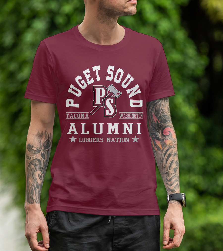 Puget Sound PS Tacoma Washington Alumni Loggers Nation T-Shirt