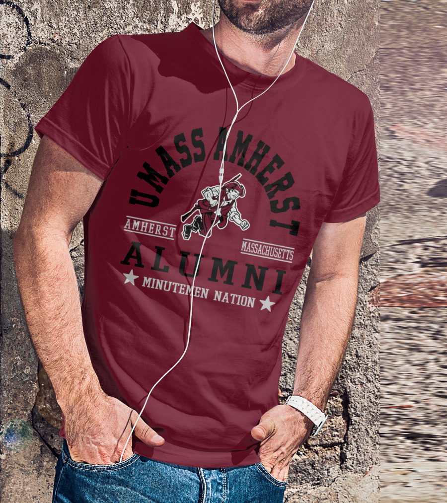 UMass Amherst Alumni Minutemen Nation Massachusetts T-Shirt
