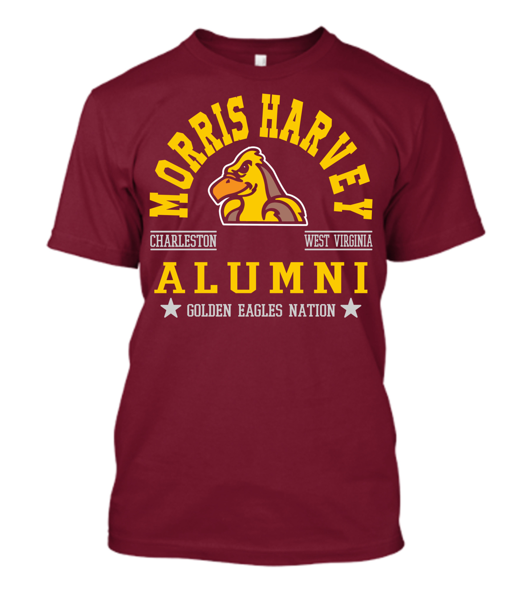 Morris Harvey College Alumni Charleston West Virginia Golden Eagles Nation T-Shirt