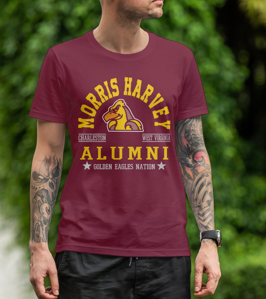Morris Harvey College Alumni Charleston West Virginia Golden Eagles Nation T-Shirt