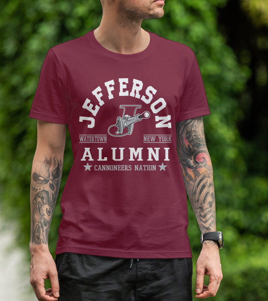 Jefferson Alumni Watertown New York Cannoneers Nation T-Shirt