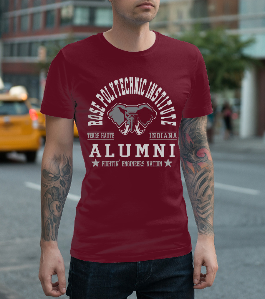 Rose Polytechnic Institute Alumni Terre Haute Indiana Fightin' Engineers Nation T-Shirt