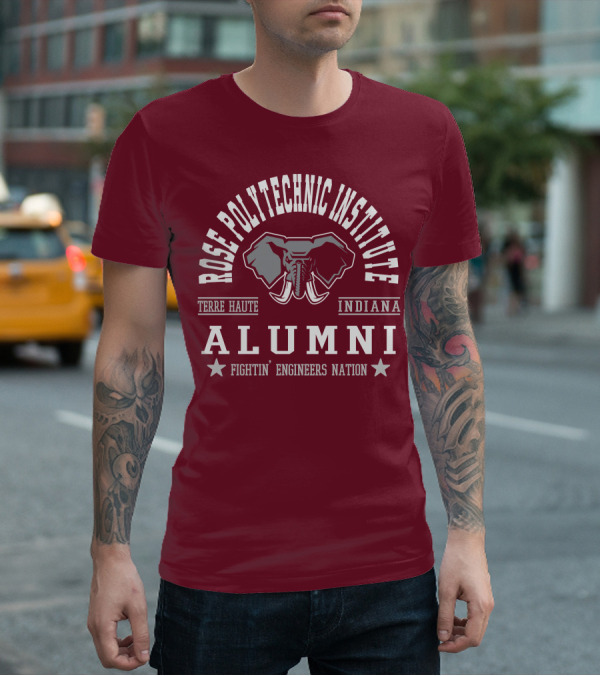 Rose Polytechnic Institute Alumni Terre Haute Indiana Fightin' Engineers Nation T-Shirt