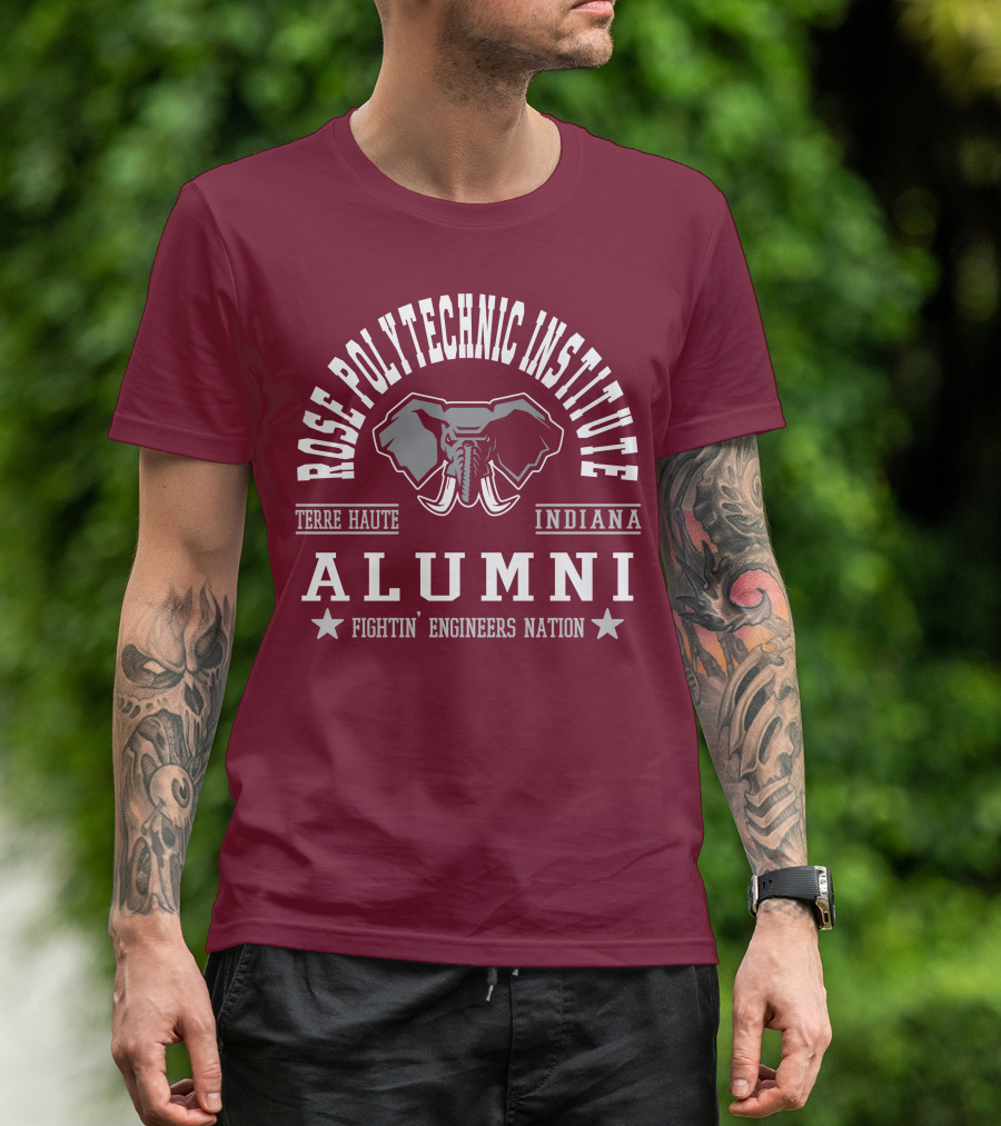 Rose Polytechnic Institute Alumni Terre Haute Indiana Fightin' Engineers Nation T-Shirt