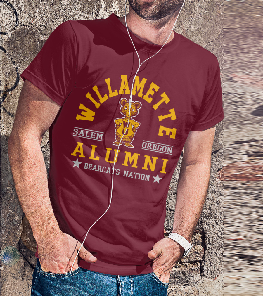 Willamette University Alumni Salem Oregon Bearcats Nation WU T-Shirt