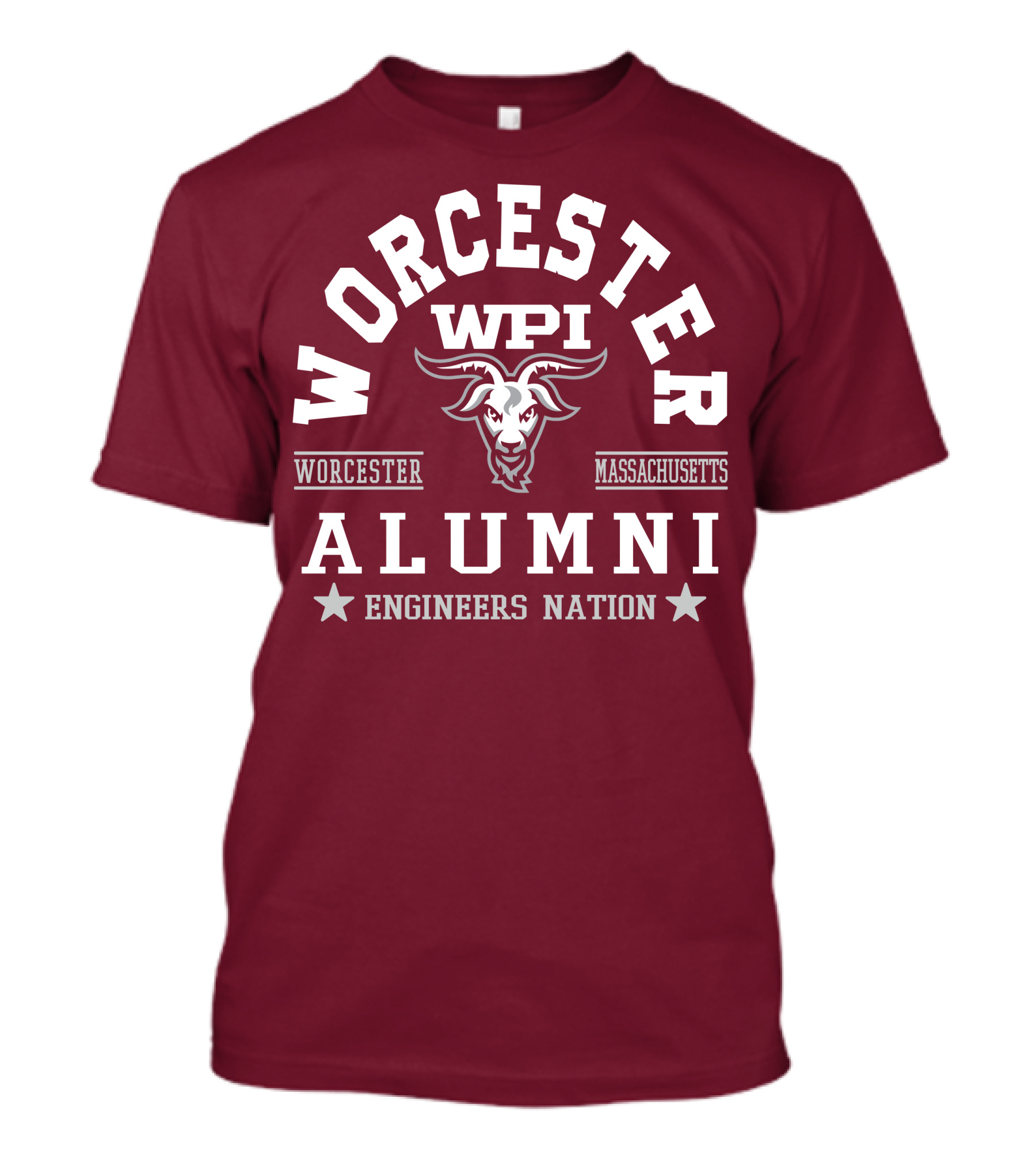 Worcester WPI Alumni Engineers Nation Massachusetts T-Shirt