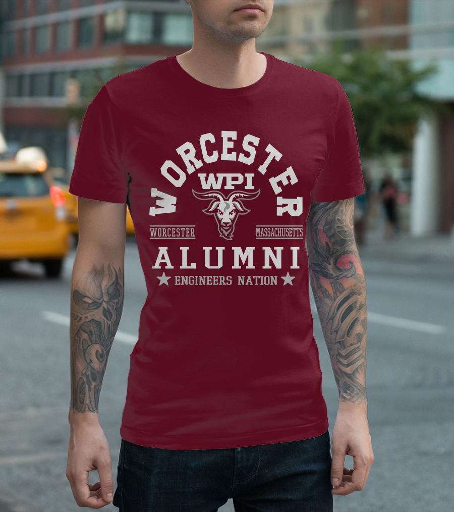 Worcester WPI Alumni Engineers Nation Massachusetts T-Shirt