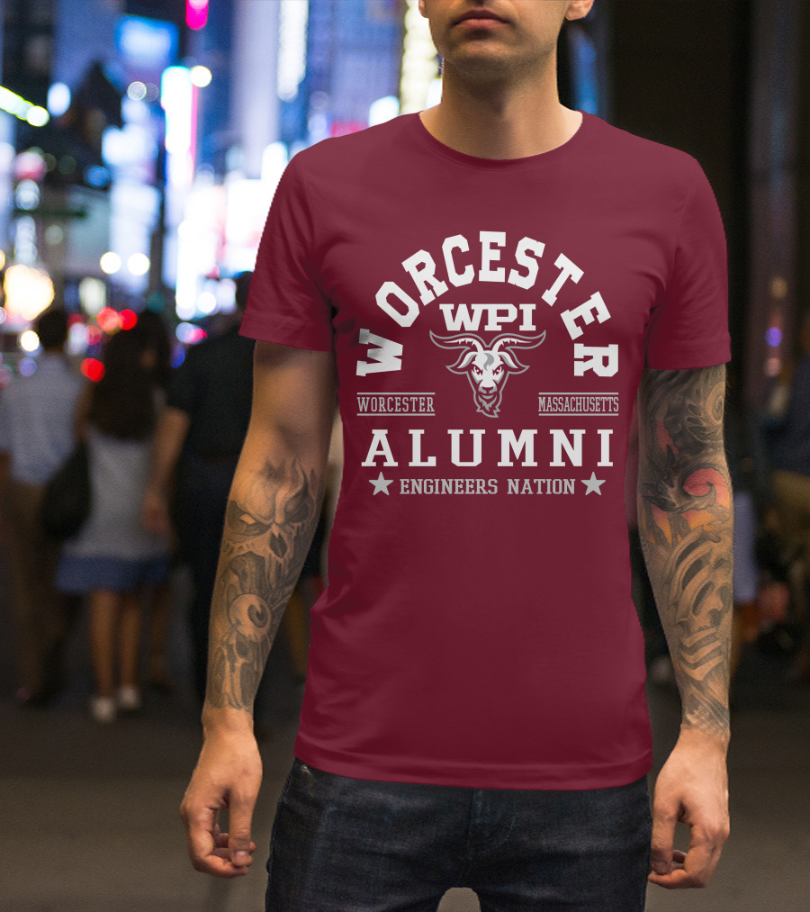 Worcester WPI Alumni Engineers Nation Massachusetts T-Shirt