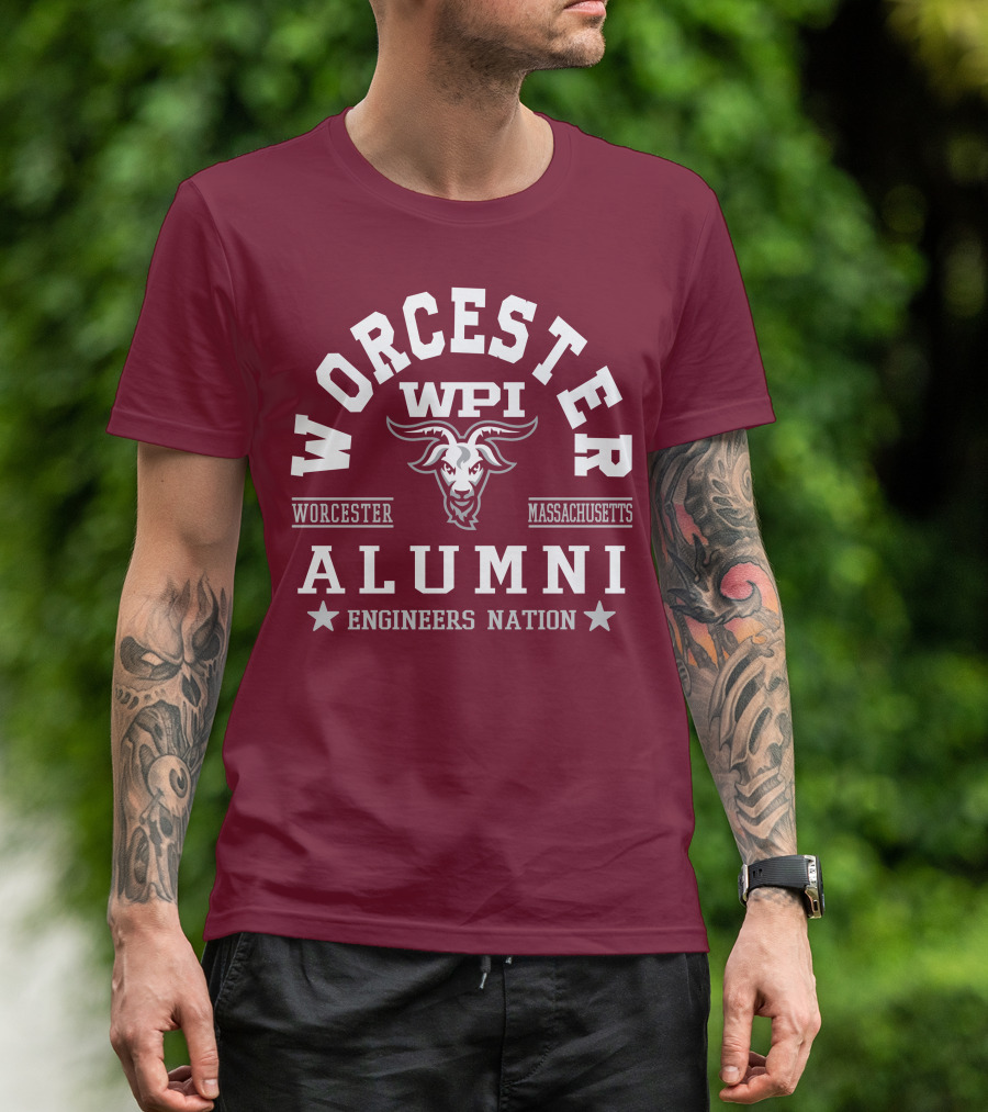 Worcester WPI Alumni Engineers Nation Massachusetts T-Shirt