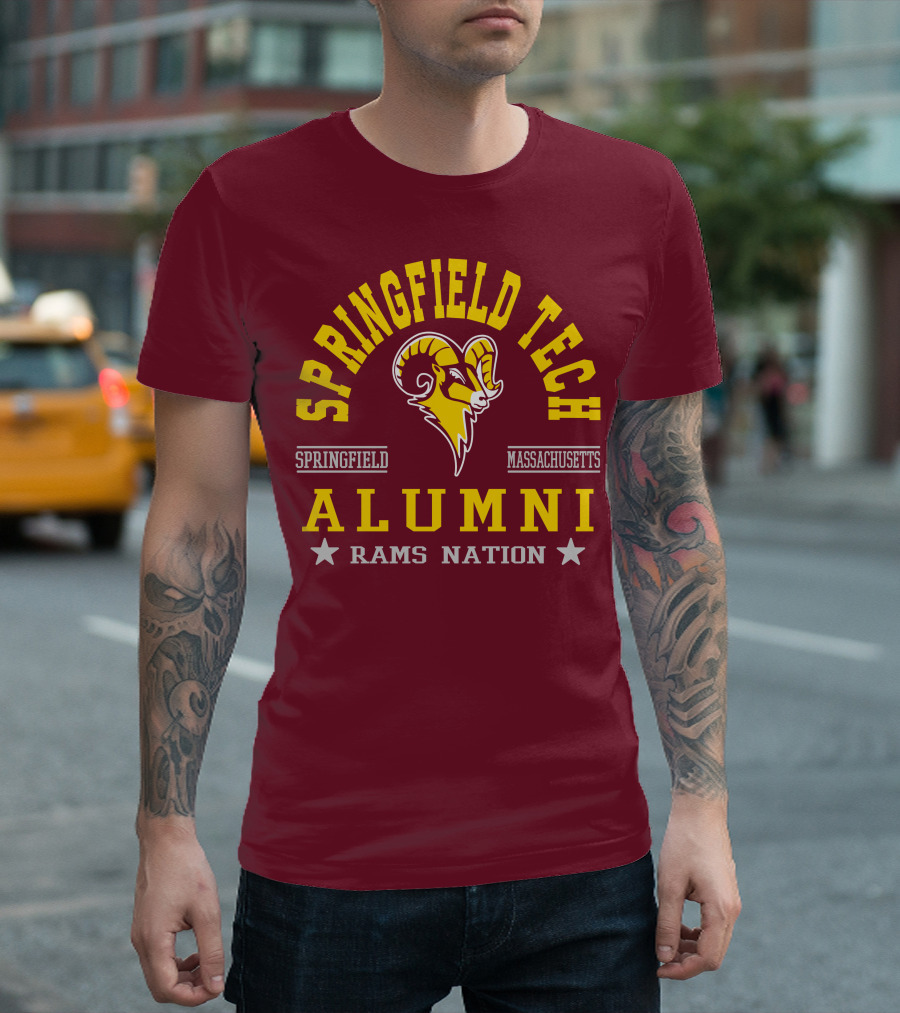Springfield Tech Alumni Rams Nation Springfield Massachusetts T-Shirt