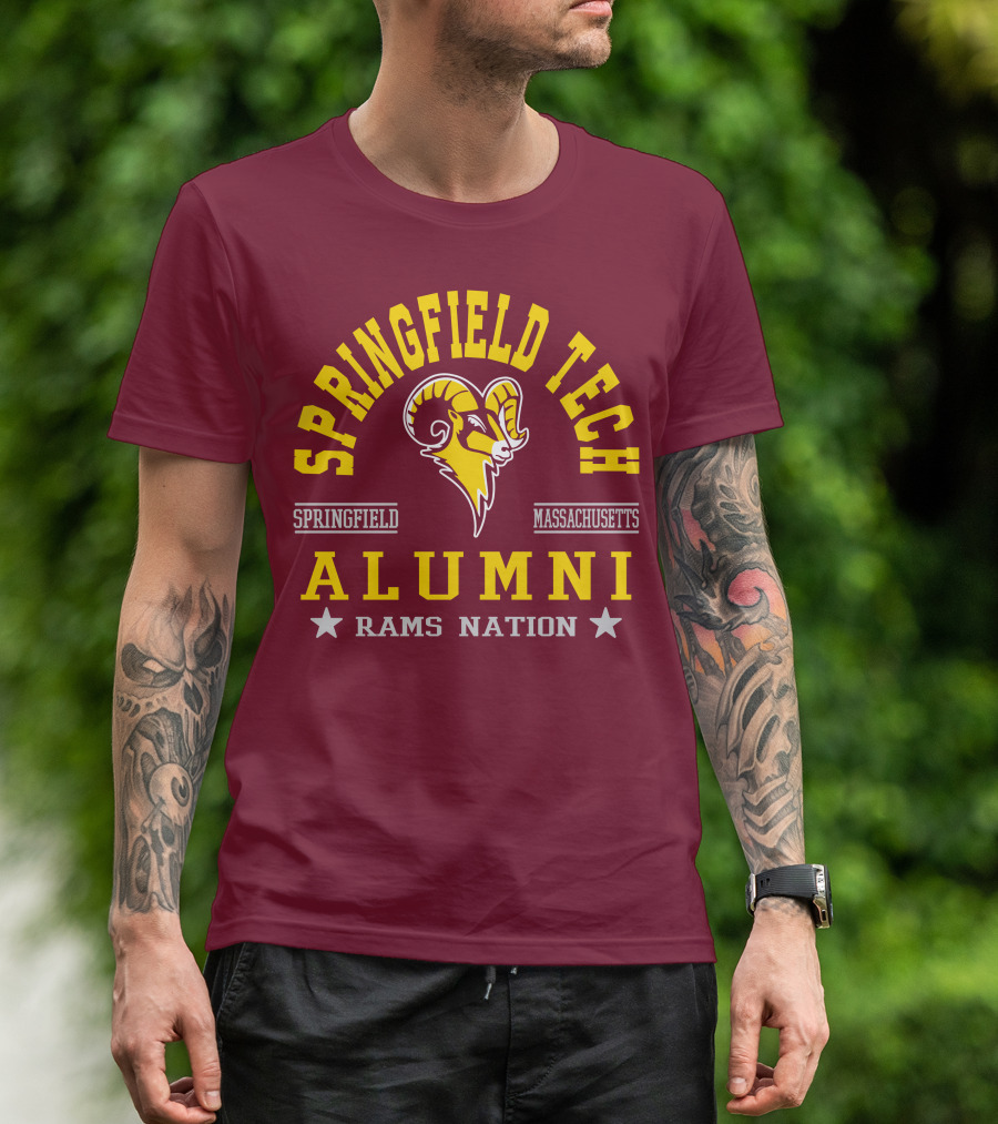 Springfield Tech Alumni Rams Nation Springfield Massachusetts T-Shirt