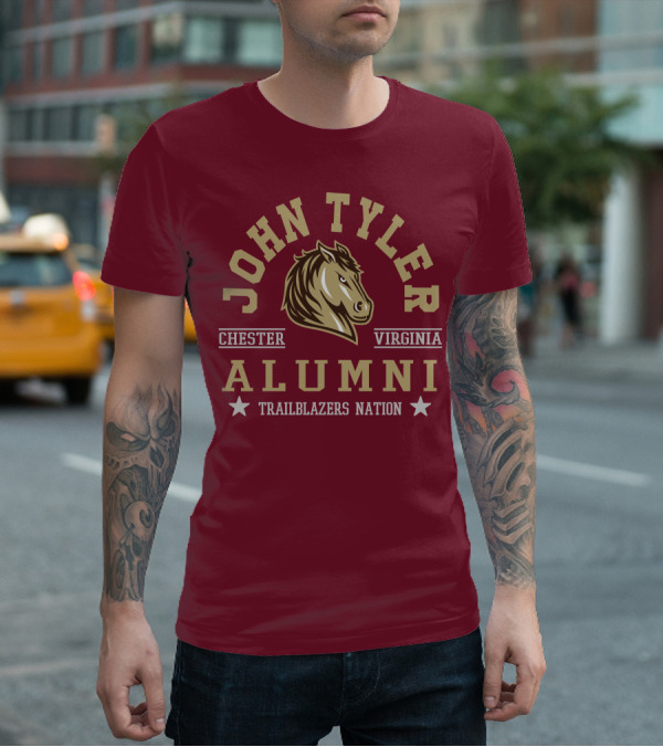 John Tyler Chester Virginia Alumni Trailblazers Nation T-Shirt